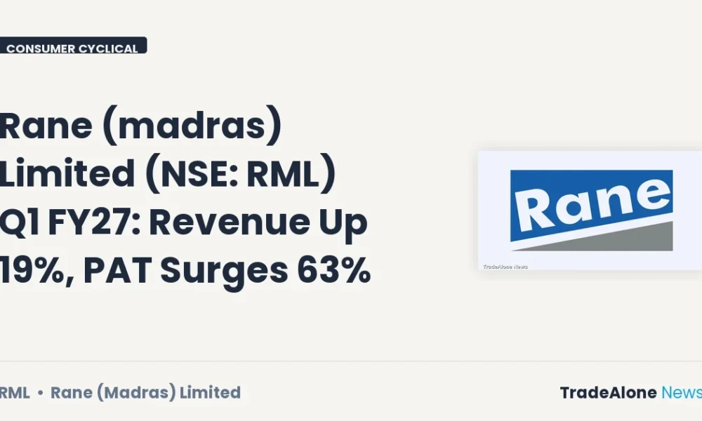 Rane (madras) Limited NSE RML Q1 FY27 Results