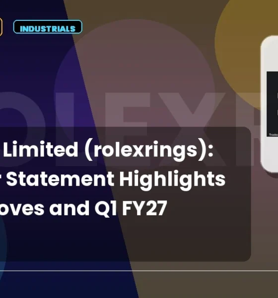 Rolex Rings Limited Rolexrings Q1 FY27 Results