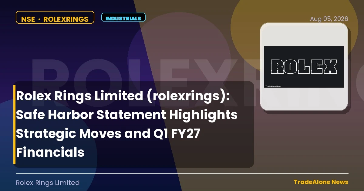 Rolex Rings Limited Rolexrings Q1 FY27 Results