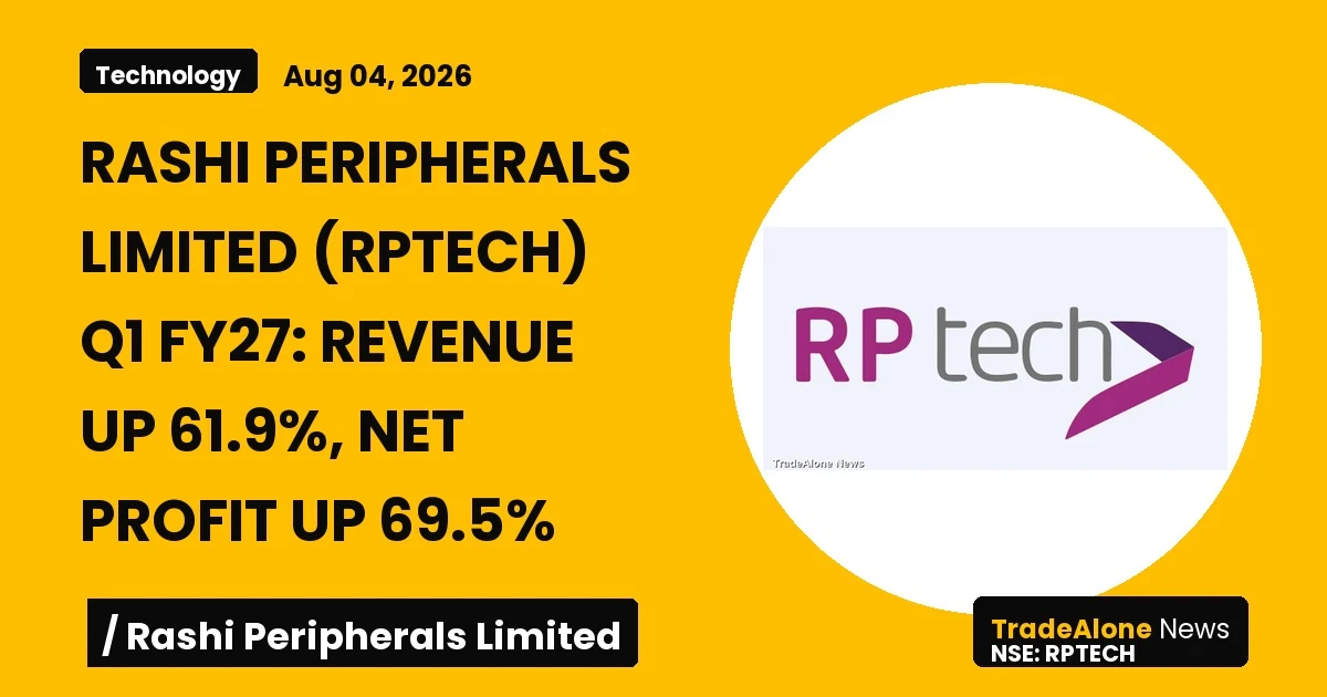 Rashi Peripherals Limited Rptech Q1 FY27 Results