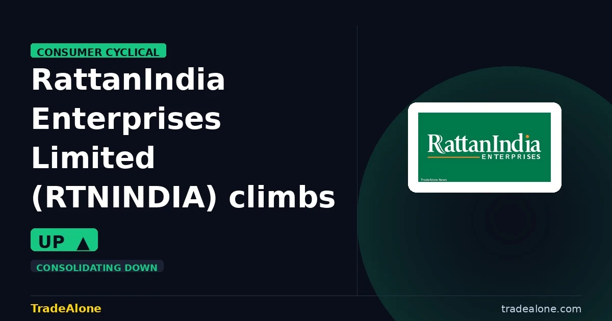 RattanIndia Enterprises Limited RTNINDIA climbs up 5% intraday