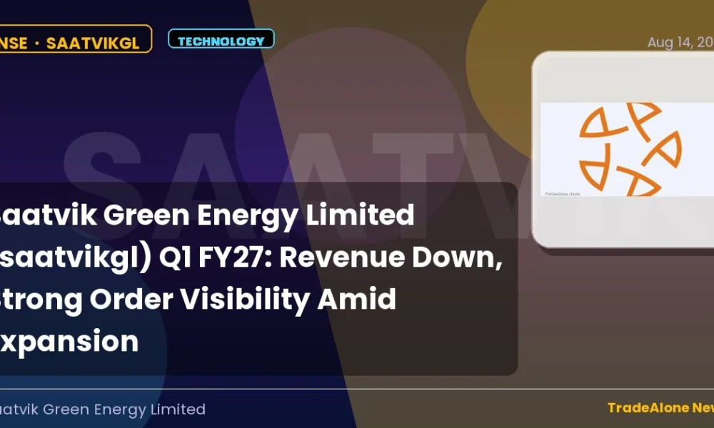 Saatvik Green Energy Limited Saatvikgl Q1 FY27 Results