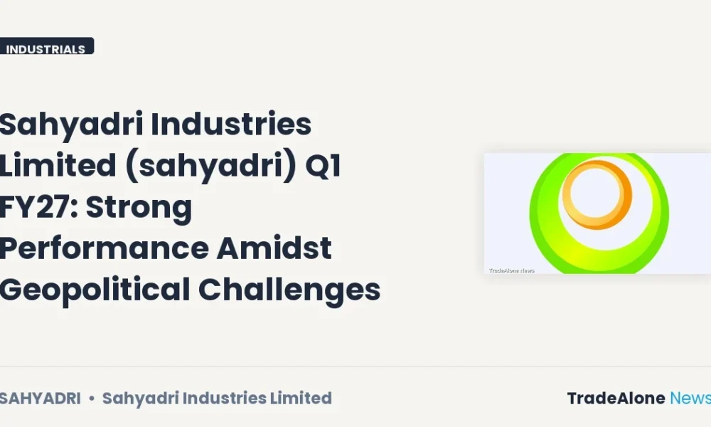 Sahyadri Industries Limited Q1 FY27 Results
