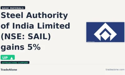 Steel Authority of India Limited SAIL gains 5% intraday