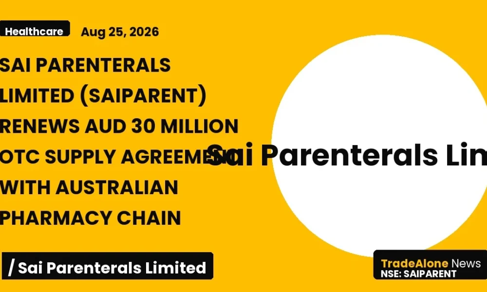 Sai Parenterals Limited Saiparent OTC Agreement Renewal