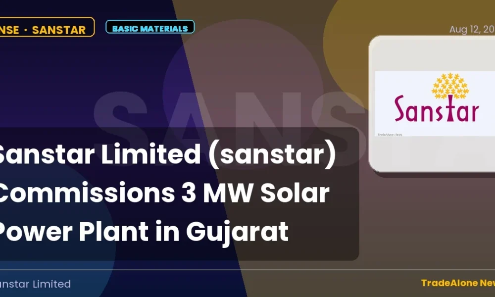 Sanstar Limited Sanstar Solar Power Plant August 2026