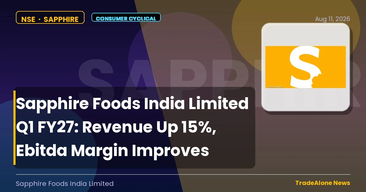 Sapphire Foods India Limited Sapphire Q1 FY27 Presentation
