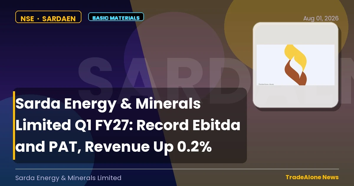 Sarda Energy & Minerals Limited Sardaen Q1 FY27 Results