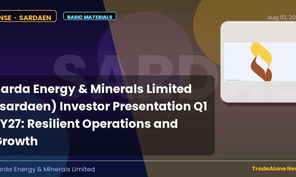 Sarda Energy & Minerals Limited Sardaen Q1 FY27 Results