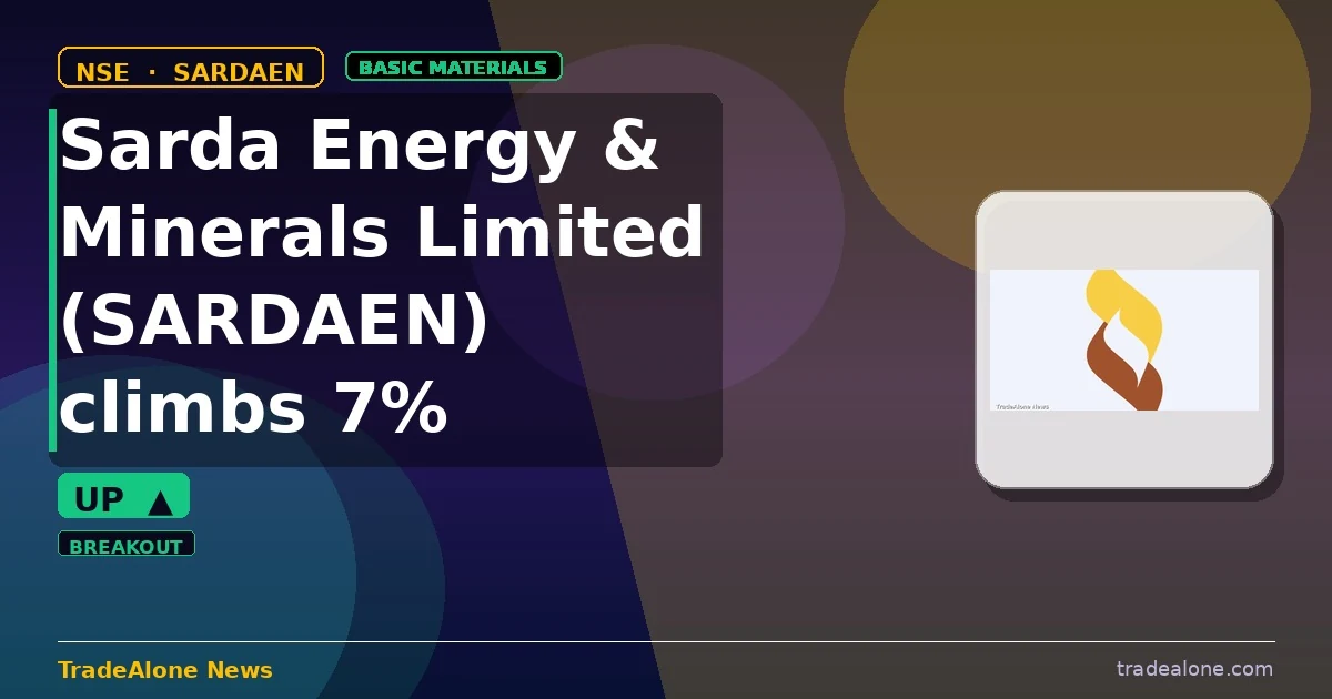 Sarda Energy & Minerals Limited SARDAEN intraday gain