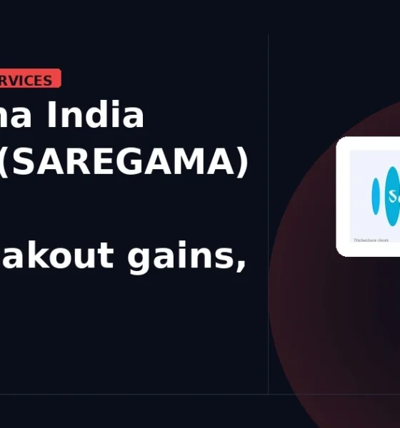 Saregama India Limited SAREGAMA pulls back from breakout highs