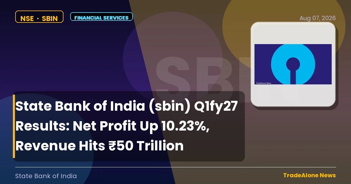 State Bank of India SBIN Q1fy27 Results