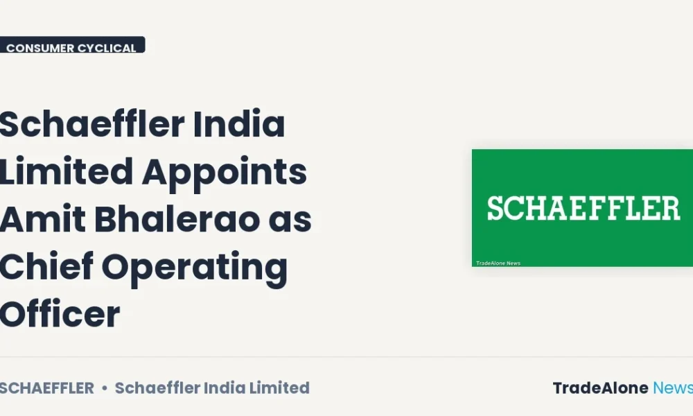 Schaeffler India Limited Schaeffler COO Appointment