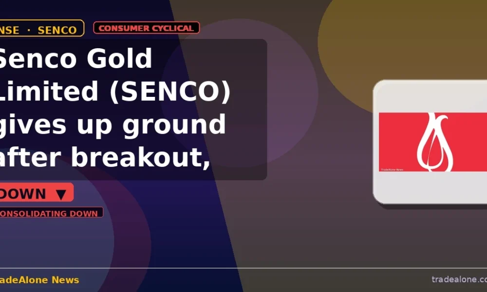 Senco Gold Limited NSE SENCO down 10% intraday