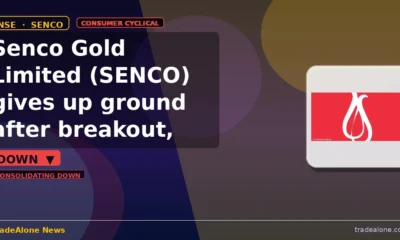 Senco Gold Limited NSE SENCO down 10% intraday
