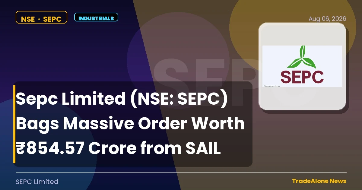 Sepc Limited NSE SEPC Massive Order SAIL