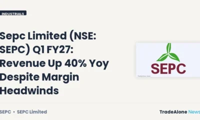 Sepc Limited NSE SEPC Q1 FY27 Revenue Growth
