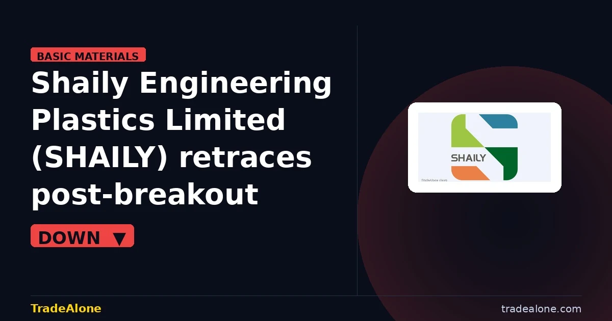 Shaily Engineering Plastics Limited SHAILY moves down 5% intraday