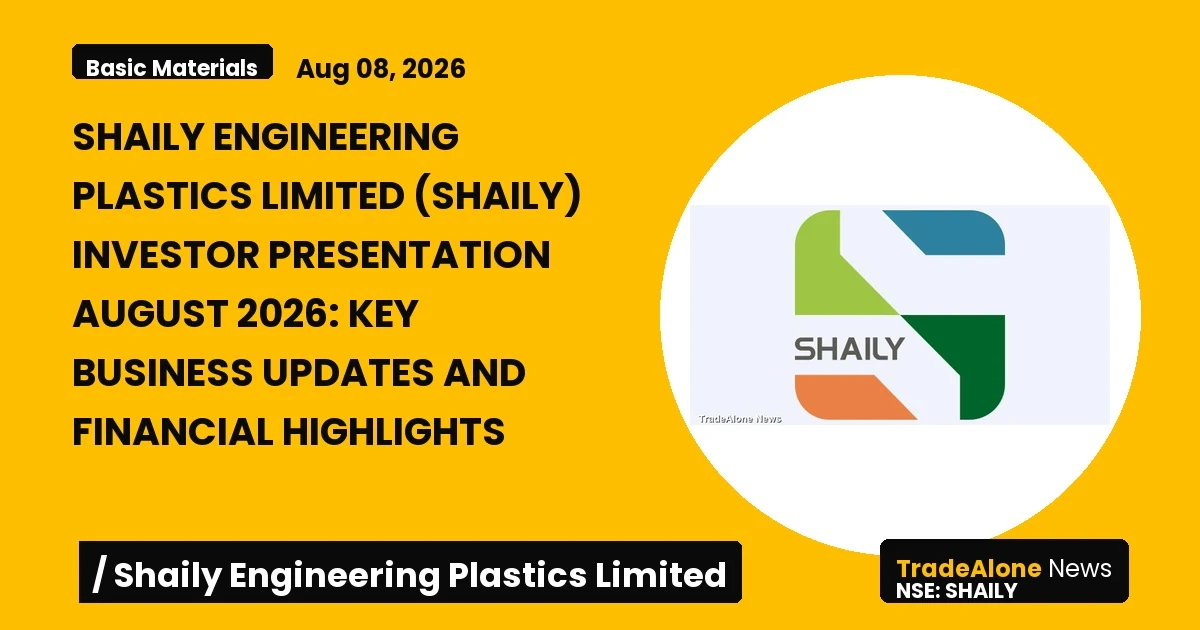 Shaily Engineering Plastics Limited Shaily Q1 FY27 Results