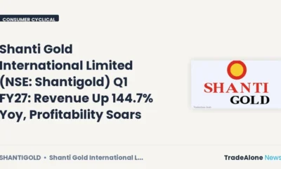 Shanti Gold International Limited Shantigold Q1 FY27 Results