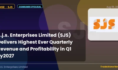 S.j.s. Enterprises Limited SJS Q1 Fy2027 Results