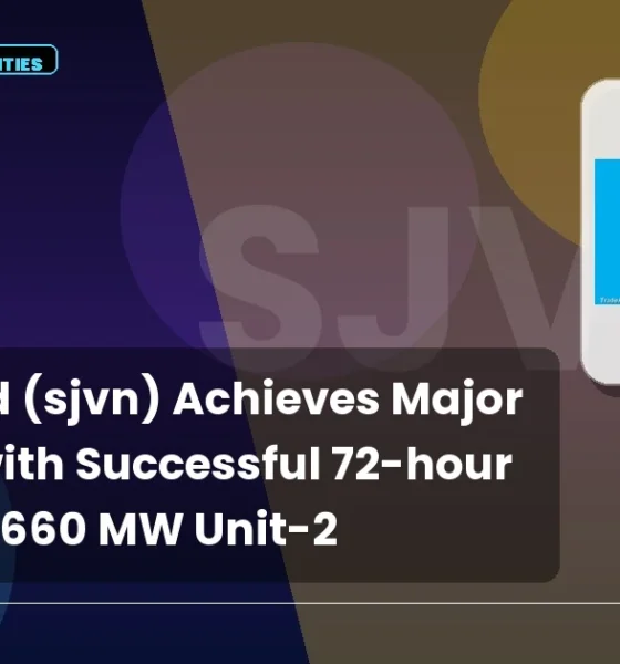 Sjvn Limited SJVN 72-hour Trial Run August 2026