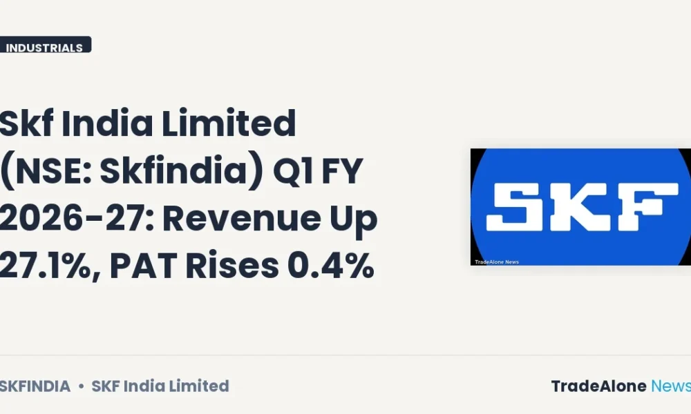Skf India Limited NSE Skfindia Q1 Fy26-27 Results