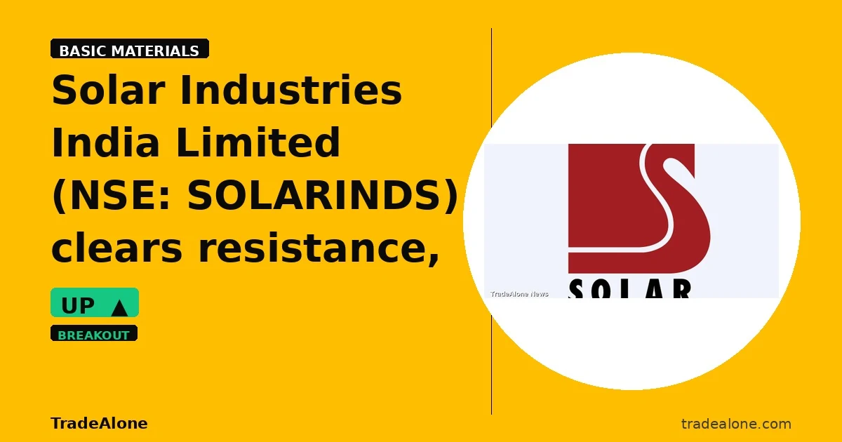 Solar Industries India Limited SOLARINDS clears resistance