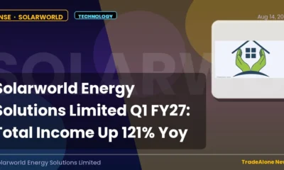 Solarworld Energy Solutions Limited Solarworld Q1 FY27 Results