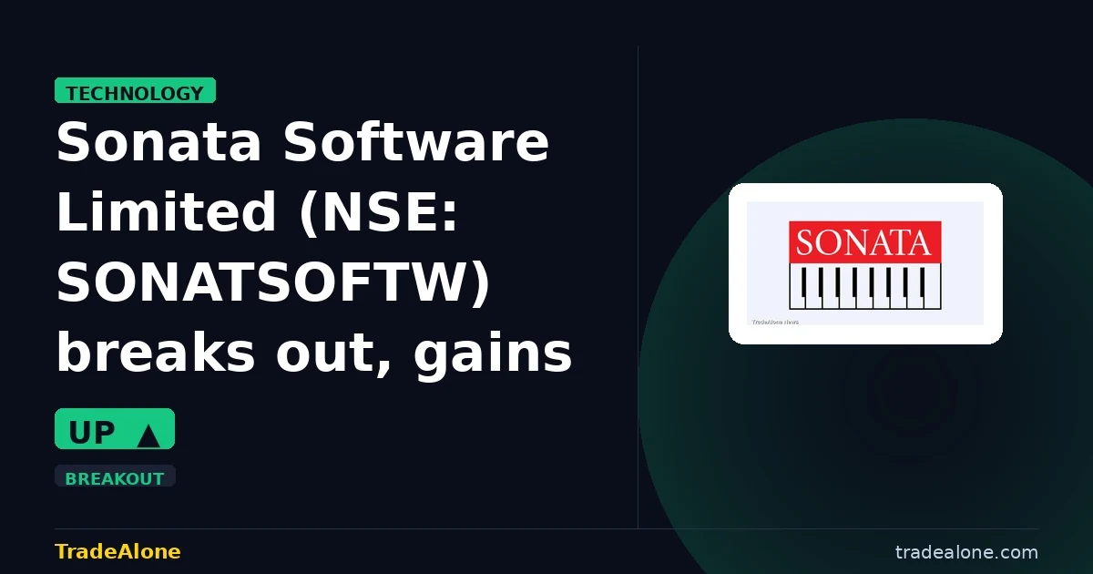 Sonata Software Limited SONATSOFTW breaks out