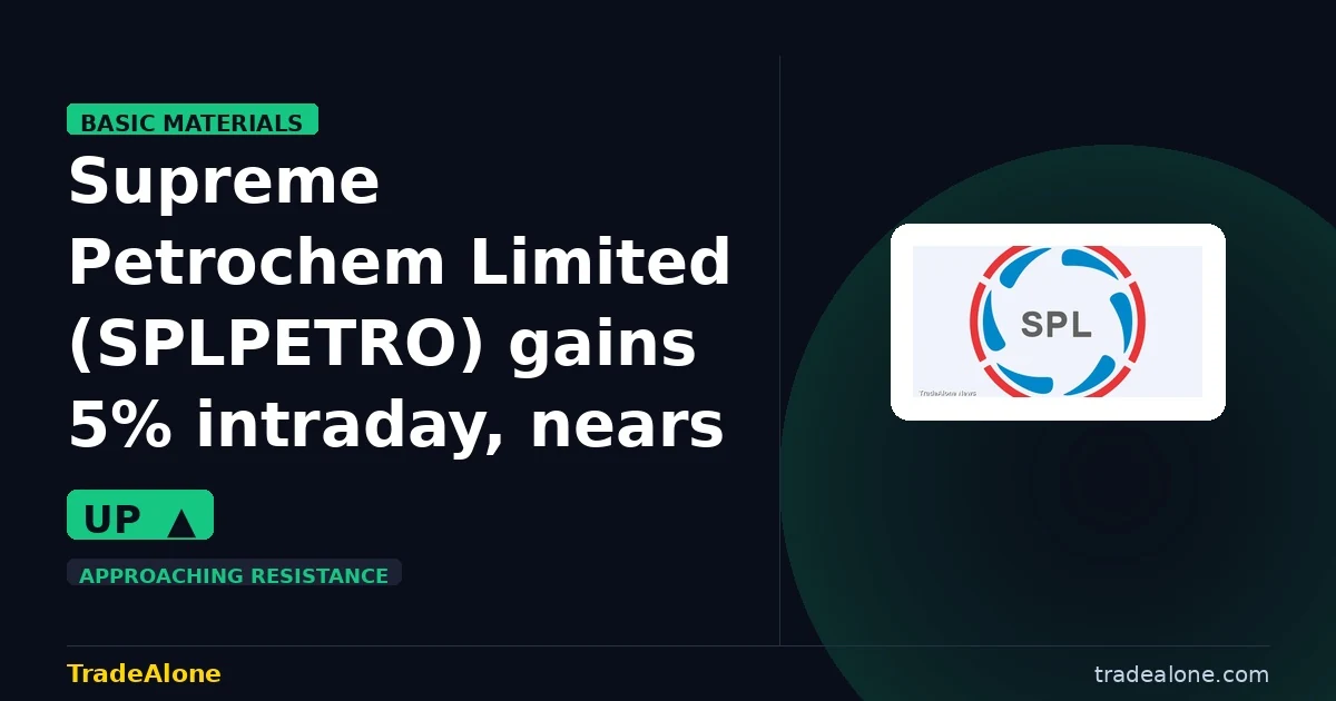 Supreme Petrochem Limited SPLPETRO gains 5% intraday