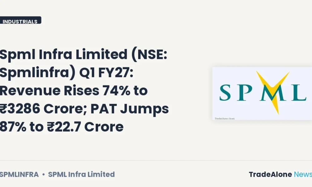 Spml Infra Limited NSE Spmlinfra Q1 FY27 Results