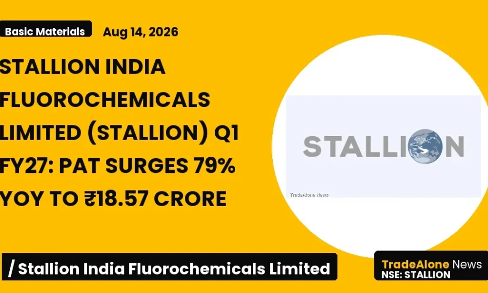Stallion India Fluorochemicals Limited (stallion) Q1 FY27 Results