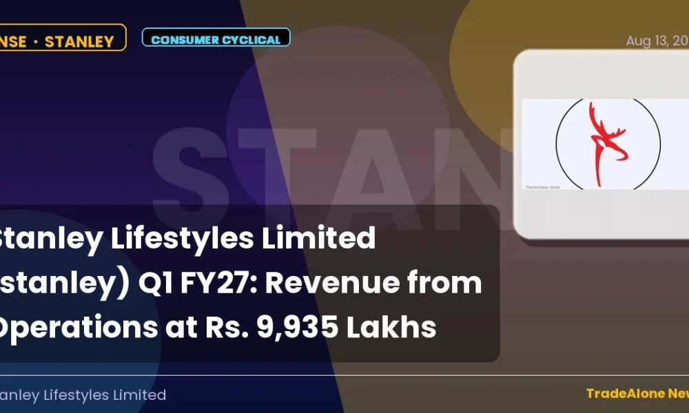 Stanley Lifestyles Limited Stanley Q1 FY27 Revenue
