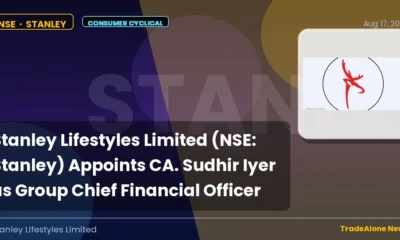 Stanley Lifestyles Limited NSE Stanley CFO Appointment