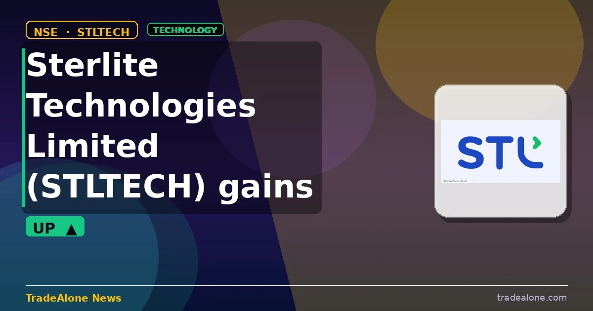 Sterlite Technologies Limited STLTECH gains 5% intraday