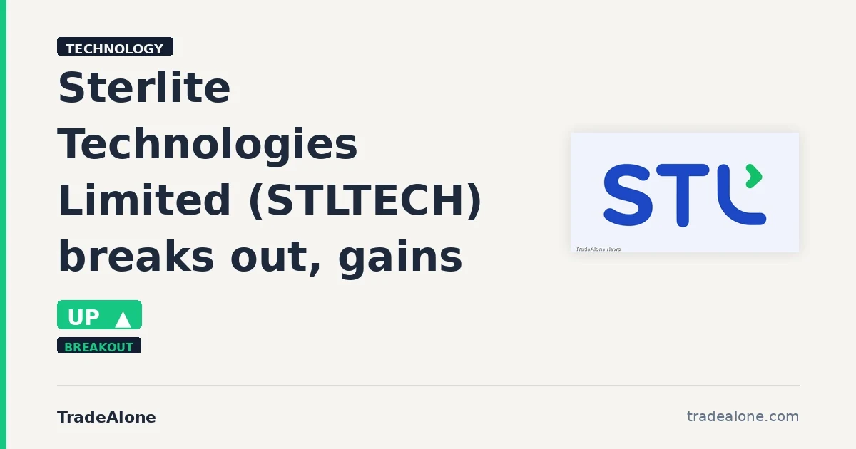 Sterlite Technologies Limited STLTECH breakout