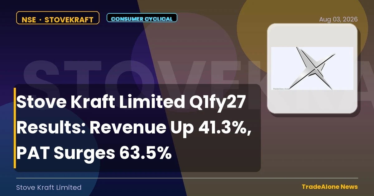 Stove Kraft Limited Q1fy27 Results