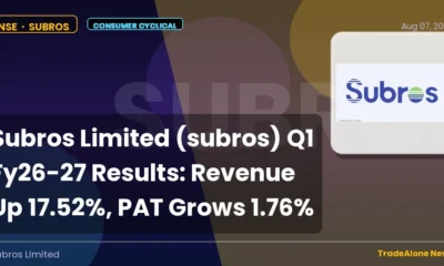 Subros Limited Subros Q1 FY26 Results