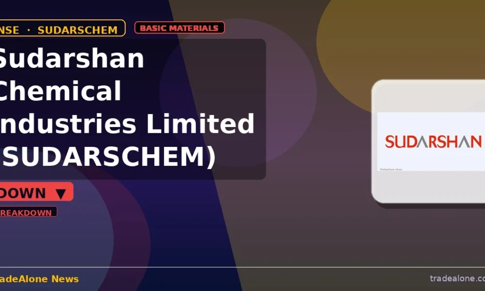 Sudarshan Chemical Industries Limited SUDARSCHEM breaks below support