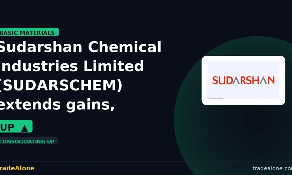 Sudarshan Chemical Industries Limited SUDARSCHEM extends gains