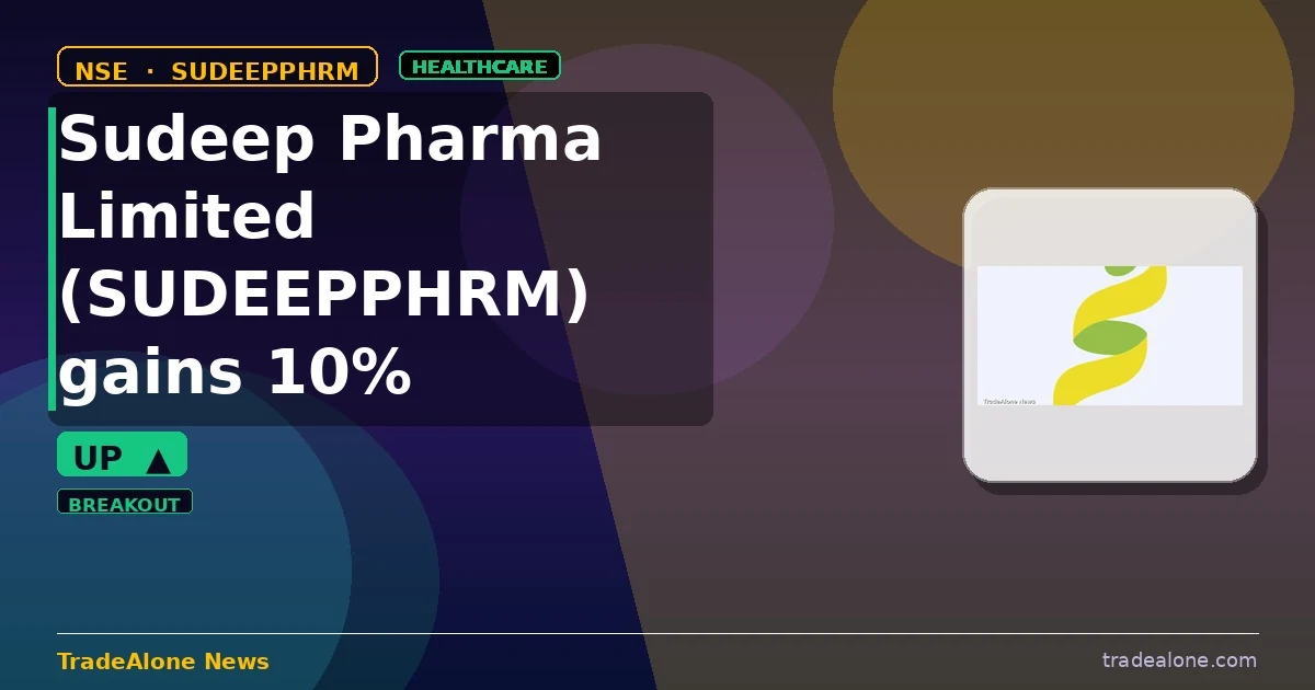 Sudeep Pharma Limited SUDEEPPHRM breaks out