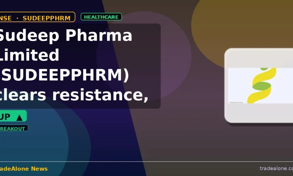 Sudeep Pharma Limited SUDEEPPHRM clears resistance