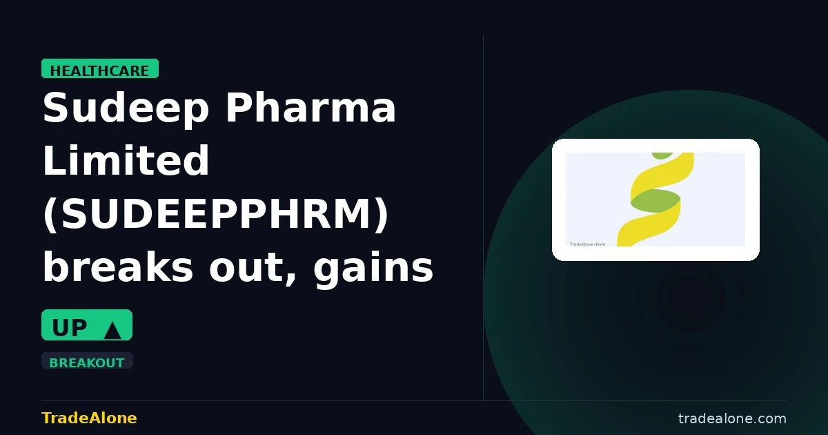 Sudeep Pharma Limited SUDEEPPHRM breakout