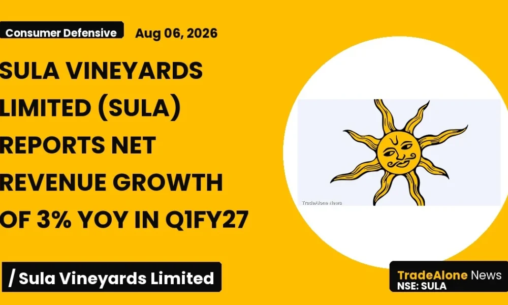 Sula Vineyards Limited NSE SULA Q1fy27 Results