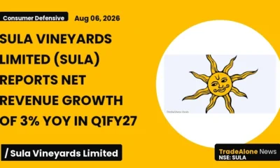 Sula Vineyards Limited NSE SULA Q1fy27 Results