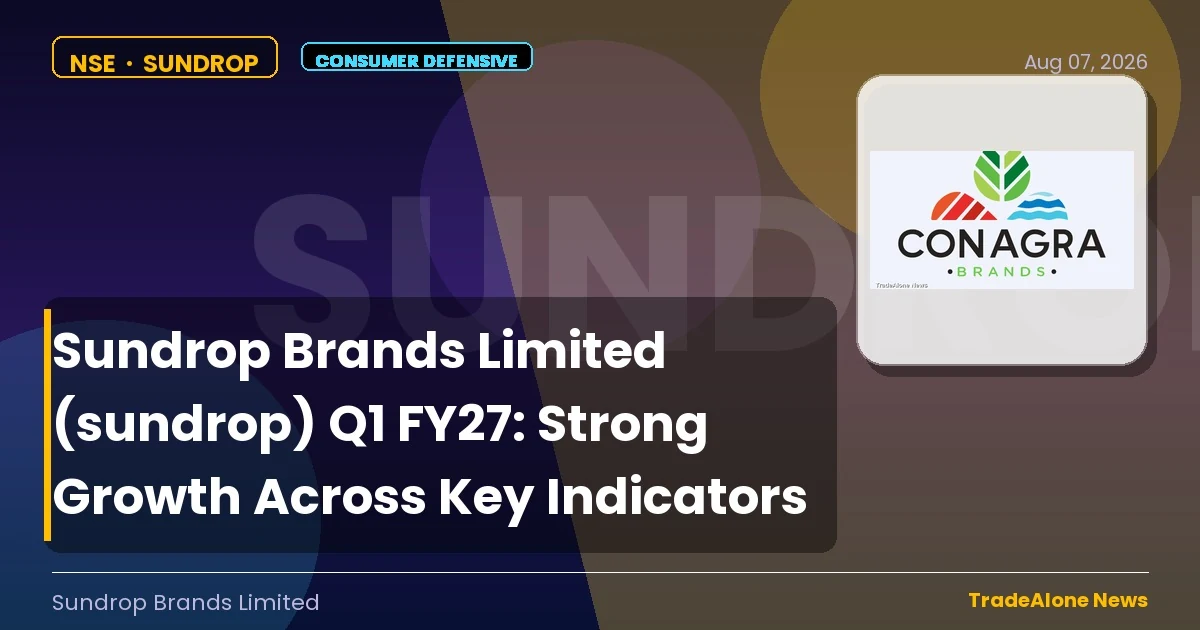Sundrop Brands Limited Sundrop Q1 FY27 Results