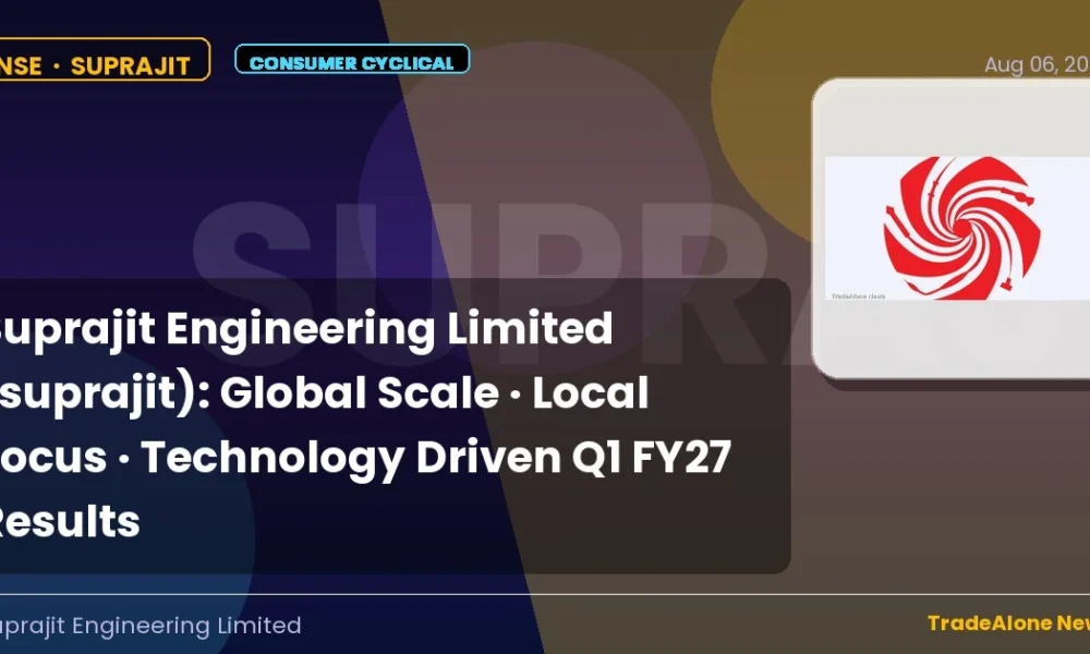 Suprajit Engineering Limited Suprajit Q1 FY27 Results