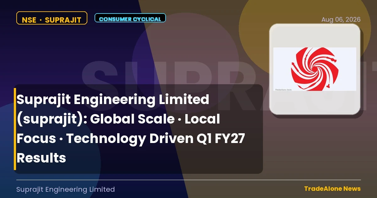 Suprajit Engineering Limited Suprajit Q1 FY27 Results