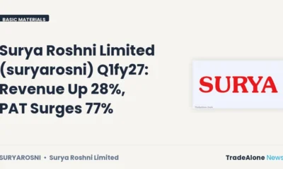 Surya Roshni Limited Suryarosni Q1fy27 Results